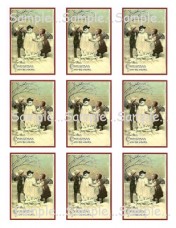 I 9 - Snowman with Children Image